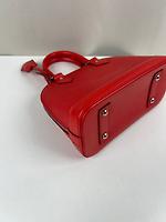 Sac Louis Vuitton Alma BB cuir épi rouge - Photo 7