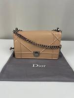 Sac bandoulière Dior Diorama en cuir rose - Photo 3