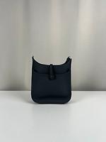 Sac bandoulière Hermès Evelyne 23 en cuir Gris Misty - Photo 6