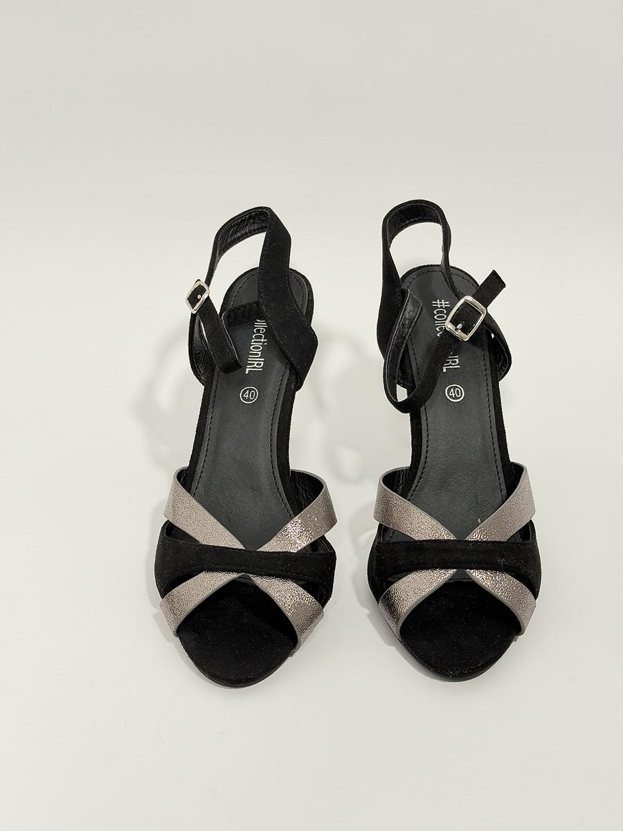 Sandales à talons noir