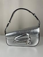 Gucci Horsebit argenté asymétrique - Photo 1