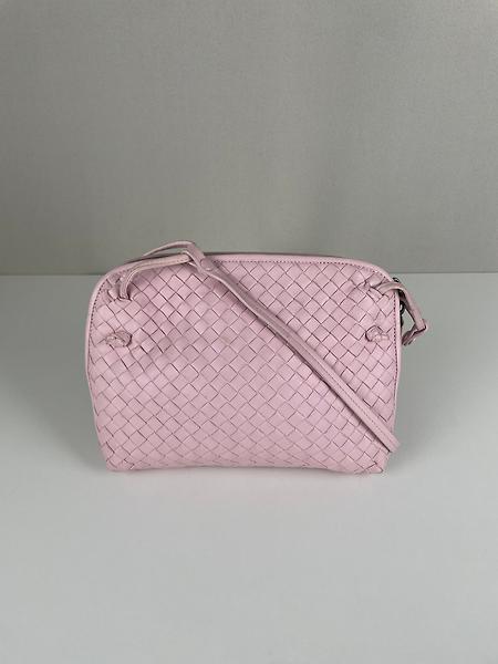 Sac Bottega Veneta Cuir rose intrecciato