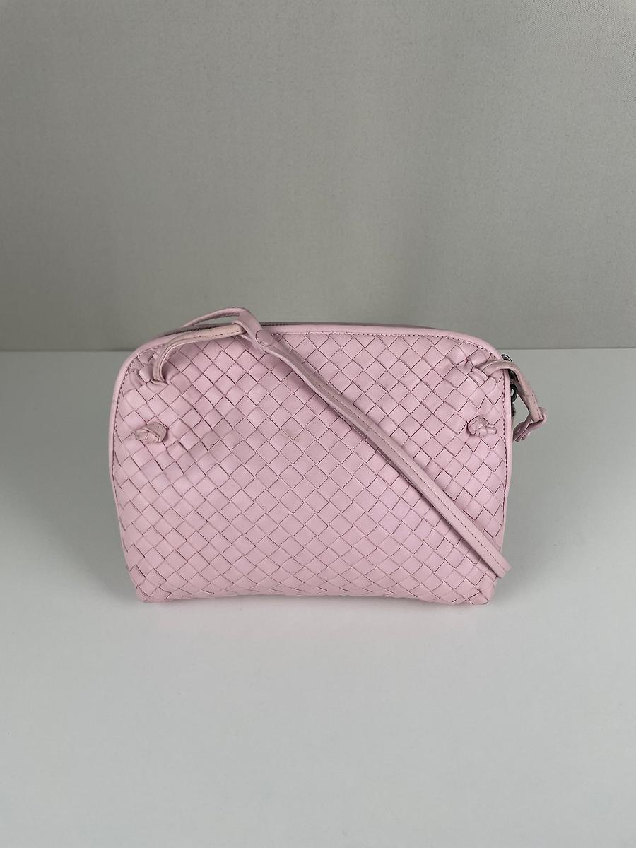 Sac Bottega Veneta Cuir rose intrecciato