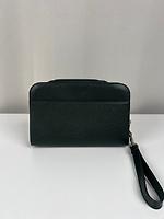 Pochette Louis Vuitton en cuir Taïga vert - Photo 4