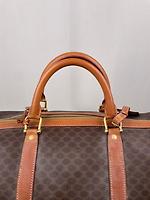 Sac de voyage Céline Boston 45 en toile macadam marron - Photo 10