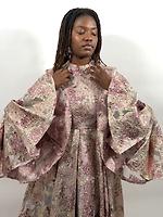 Robe brocard champagne - Photo 2