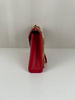 Saint Laurent sac Enveloppe en cuir rouge - Photo 7