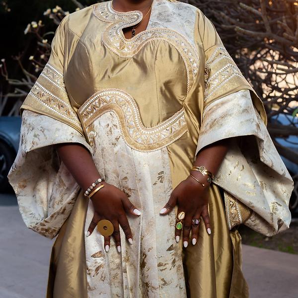 Boubou Fakhane de la collection XEËNAAN de Jeynamanda