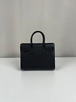 Sac de jour baby Saint Laurent en cuir grainé noir - Photo 5