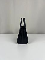 Sac de jour baby Saint Laurent en cuir grainé noir - Photo 6