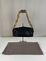 Sac porté épaule Bottega Veneta chaîne cuir noir - Photo 1
