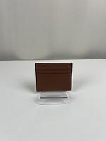 Porte-cartes Dior en cuir grainé marron - Photo 4