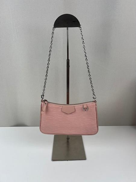 Sac Louis Vuitton Easy Pouch On Strap cuir épi rose