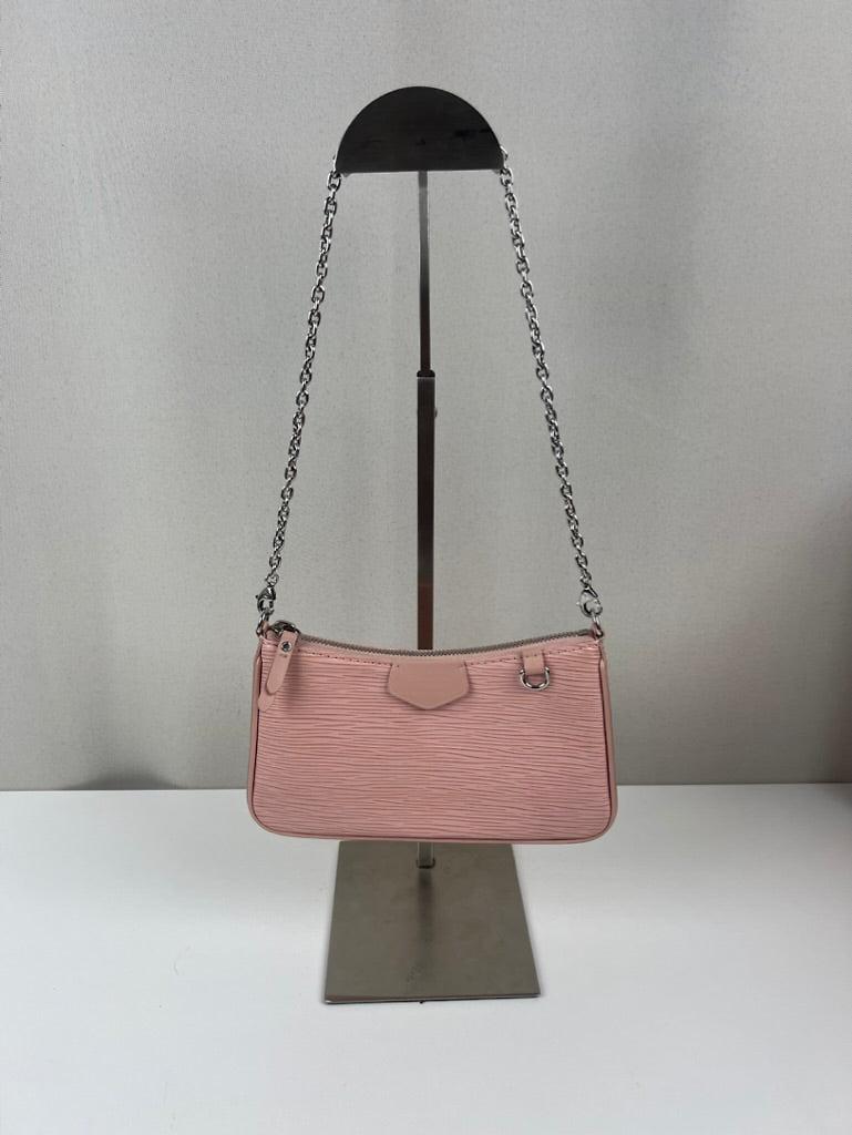 Sac Louis Vuitton Easy Pouch On Strap cuir épi rose