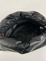 Sac porté épaule Bottega Veneta chaîne cuir noir - Photo 6