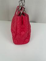 Sac à main Lady Dior Soft cuir rose - Photo 6