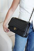 Chanel timeless Jumbo cuir grainé caviar noir - Photo 2