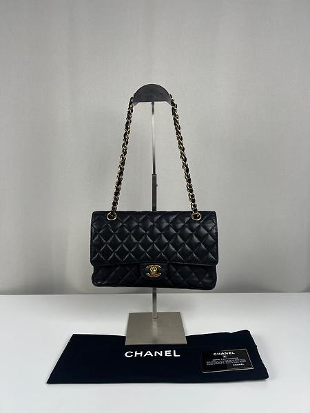 Sac Chanel Timeless Medium cuir grainé noir