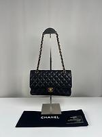 Sac Chanel Timeless Medium cuir grainé noir - Photo 1