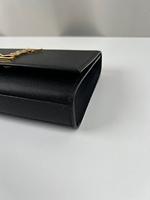 Sac bandoulière Saint Laurent Kate small cuir grainé grain de poudre noir - Photo 9