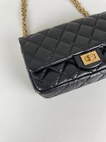 (RARE) Sac ceinture Chanel 2.55 mini en cuir noir - Photo 9