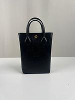 Sac cabas vertical Gucci en cuir noir - Photo 5