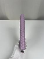 Portefeuille zippé long Bottega Veneta cuir mauve - Photo 7