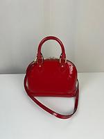 Louis Vuitton Alma BB en cuir verni rouge - Photo 1