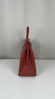 Sac Hermès Kelly 35 cuir Epsom couleur Brique bijouterie argent - Photo 7