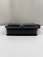 Sac bandoulière Saint Laurent Solferino cuir noir - Photo 7