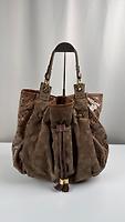 Sac porté épaule Louis Vuitton Édition Limitée Coco Nubuck marron - Photo 1