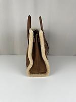 Sac de jour Saint Laurent grand modèle en daim et fourrure - Photo 7