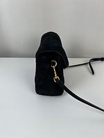 Sac bandoulière Saint Laurent Loulou Toy en velours noir - Photo 6