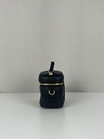 Sac bandoulière Dior mini vanity cuir noir - Photo 6
