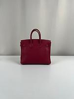 Sac Hermès Birkin 25 cuir Togo rouge grenat palladium - Photo 4