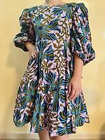 Robe en wax - manches ballons - Photo 1