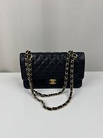 Sac bandoulière Chanel Timeless Medium cuir grainé noir - Photo 5