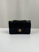 Sac bandoulière Chanel Timeless Vintage small en cuir noir - Photo 1