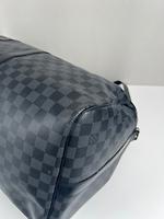 Sac de voyage Louis Vuitton Keepall 55 Damier Graphite avec bandoulière - Photo 8