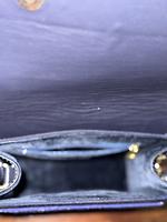 Sac Liliane Laoualy en cuir et tissu bleu - Photo 2