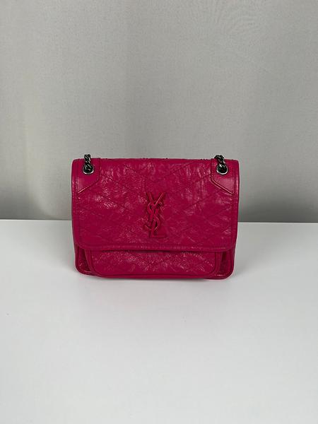 Sac bandoulière Saint Laurent Niki baby rose