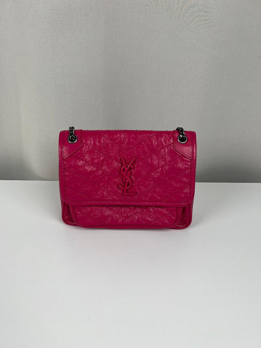 Sac bandoulière Saint Laurent Niki baby rose
