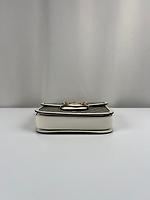 Sac bandoulière Horsebit Gucci blanc et marron - Photo 7