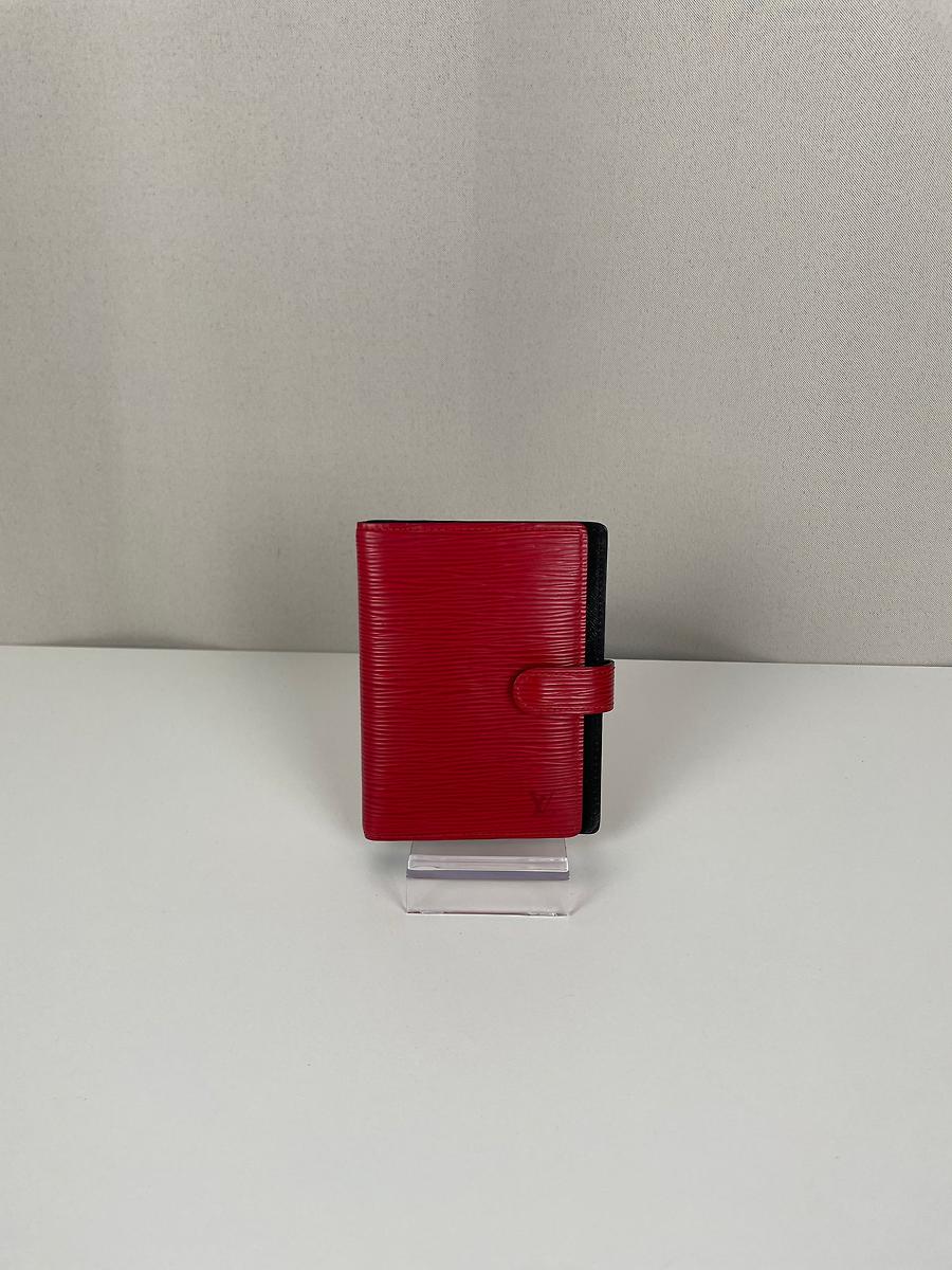 Agenda PM Louis Vuitton en cuir épi rouge