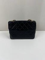 Sac Chanel Vintage en cuir noir square - Photo 4