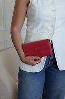 Portefeuille long Louis Vuitton en cuir verni rose - Photo 2