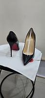 Louboutin Kate black leather heels, 10 cm, size 40.5 - Photo 3