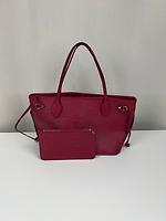 Sac cabsa Louis Vuitton Neverfull PM en cuir épi rose framboise + pochette - Photo 1