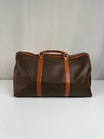 Sac de voyage Céline Boston 50 en toile macadam marron - Photo 2