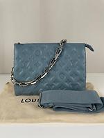 Sac Coussin en cuir bleu Louis Vuitton - Photo 5